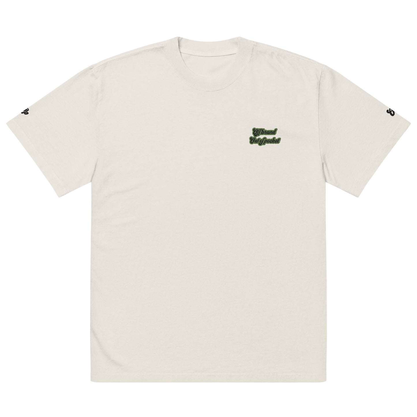 Off brand Out of pocket - Embroidered Oversized faded t-shirt