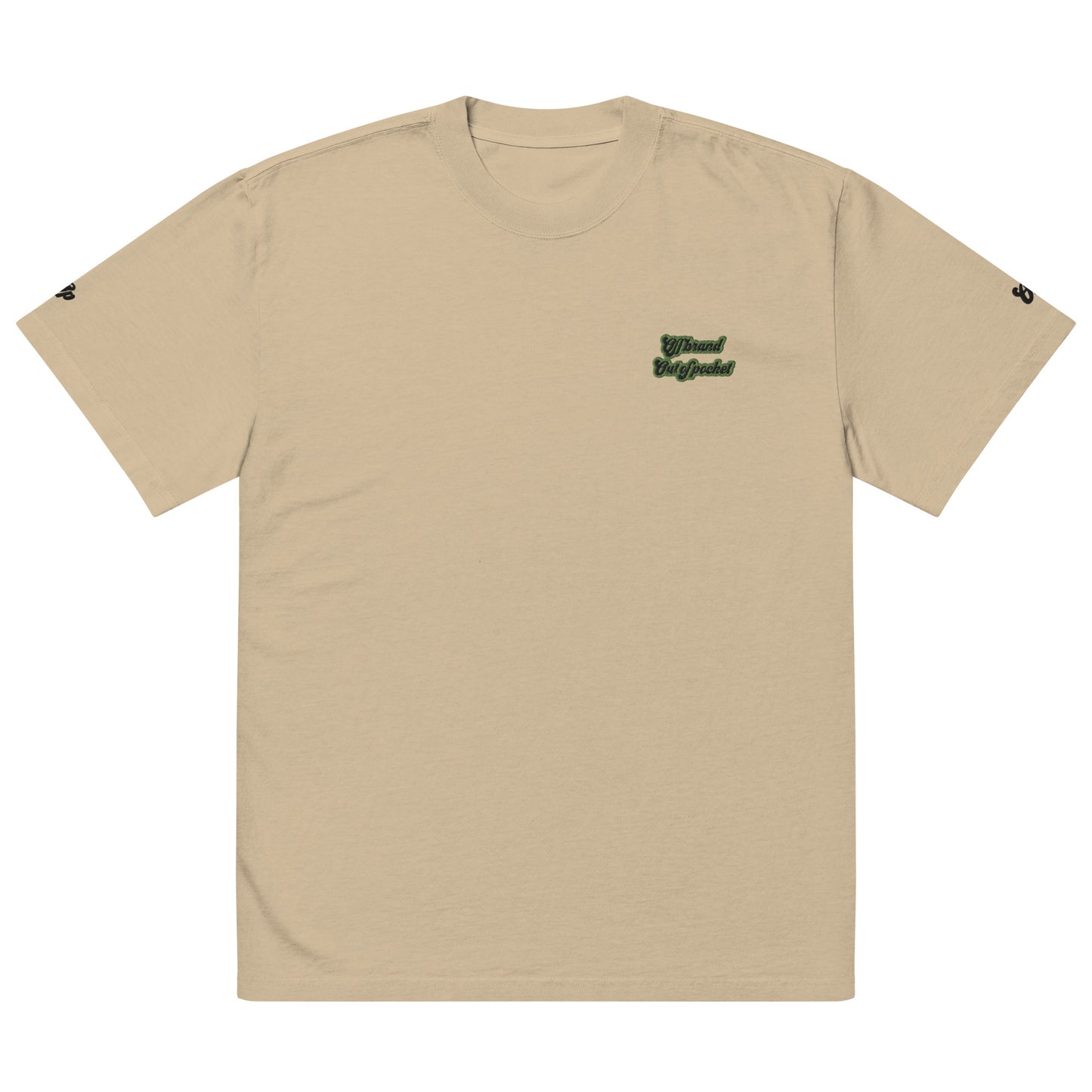 Off brand Out of pocket - Embroidered Oversized faded t-shirt